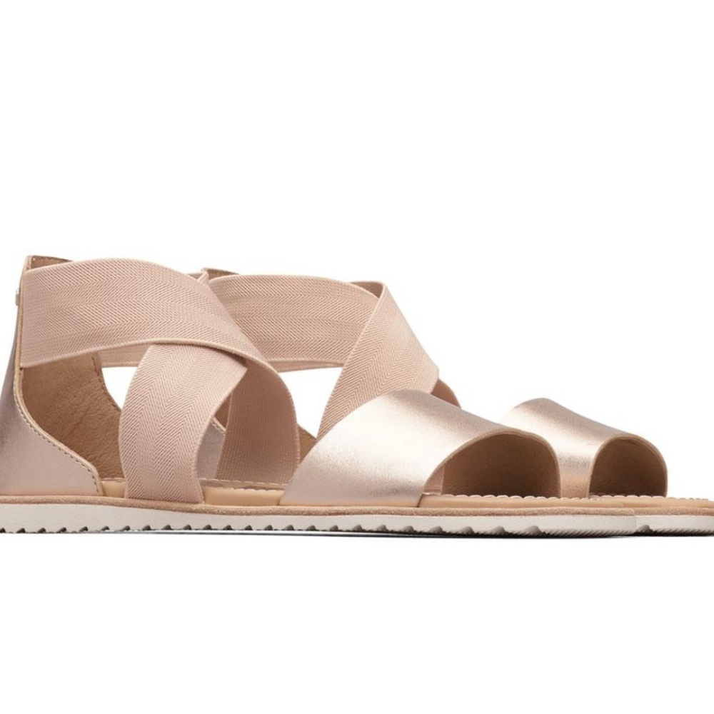 Sorel Ella Women's Sandals in Rose Gold, Size 9